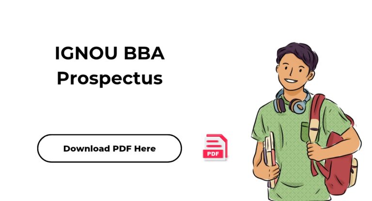 IGNOU BBA Prospectus 2026: Download PDF & Complete Details