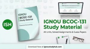 IGNOU BCOC-131 Study Material